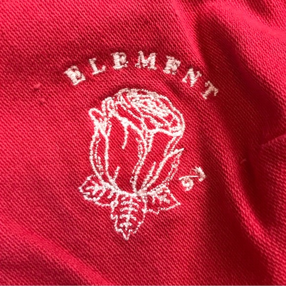 Element Womens Full Zip I Love Trees 2000s Vintage Style Crimson Skater Dress 6 - Picture 3 of 7